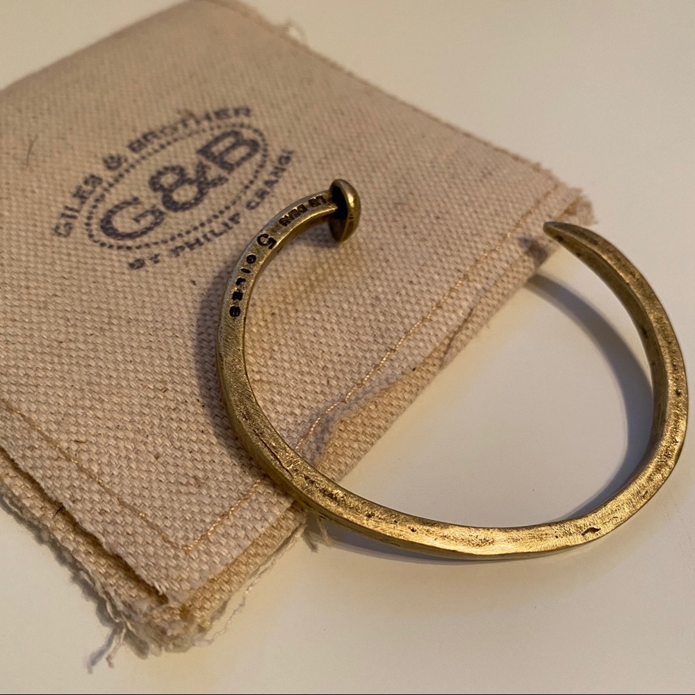 Giles & Brother OG Skinny Railroad Spike Cuff - Picture 3 of 6
